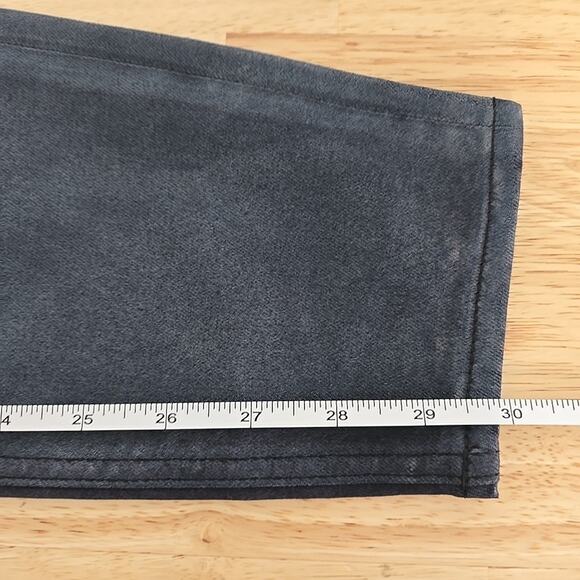 Ted Baker Womens Black Skinny Jeans Size 28 Wax Coated Ombre Dip Dye Biker Edgy - Picture 7 of 10